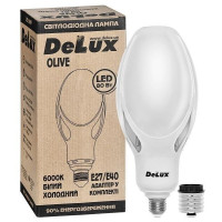 лампа Світлодіодна DELUX OLIVE 80w E27/Е40 6000K (адаптер у комплекті) заміна ртутно-вольфрамової лампи - (90011622)