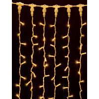 гірлянда зовн DELUX CURTAIN 1520LED 2x7m жовтий/біл IP44 EN - (90009033)