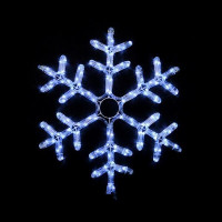 гірлянда зовн DELUX MOTIF Snowflake 55см 12 flash білий IP44 EN - (90012963)