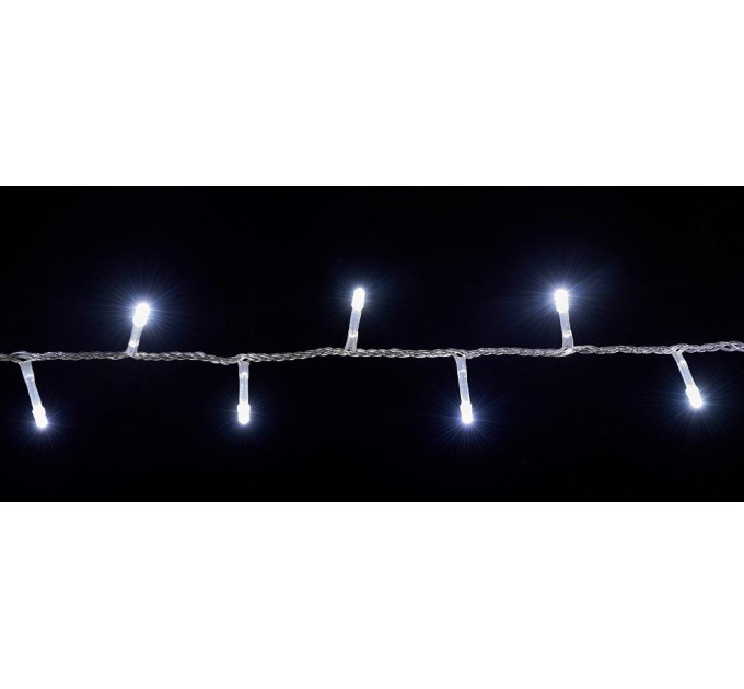 гірлянда внутр DELUX STRING З 100LED 5m білий/прозо IP20 - (90009494)