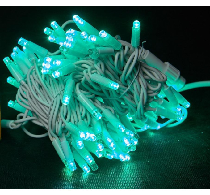 гірлянда зовн DELUX STRING 100LED 10m 20flash зелен/біл IP44 - (90012969)