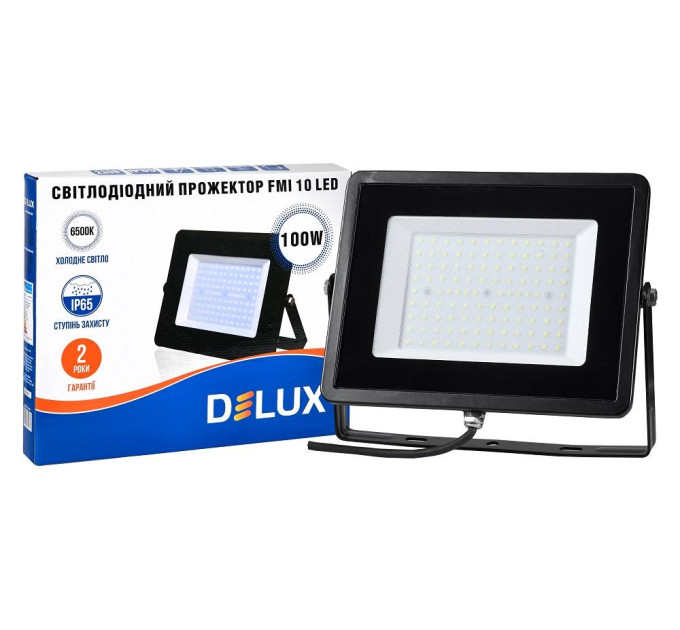 світлодіодний прожектор DELUX FMI 10 LED 100Вт 6500K IP65 - (90008739)