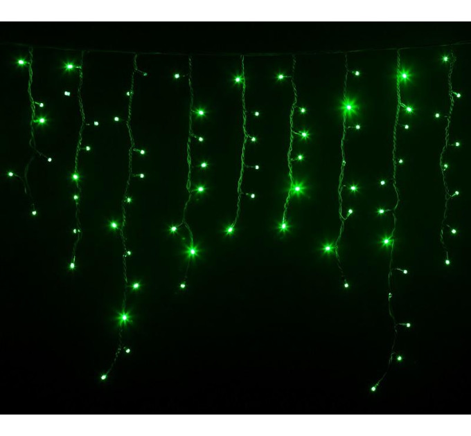 гірлянда зовн DELUX ICICLE 120LED 2x0.9m зел/черн IP44 EN - (90009068)