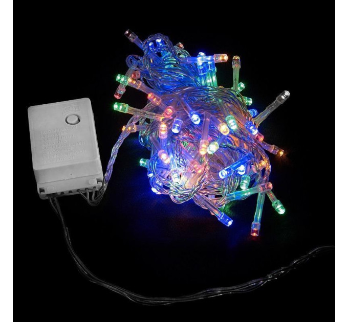 гірлянда внутр DELUX STRING З 200LED 10m Мулто/прозо IP20 - (90009499)