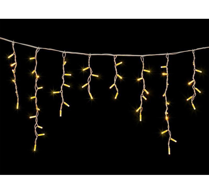 гірлянда зовн DELUX ICICLE 108LED 2x1m 27flash тепл.біл/біл IP44 - (90012948)