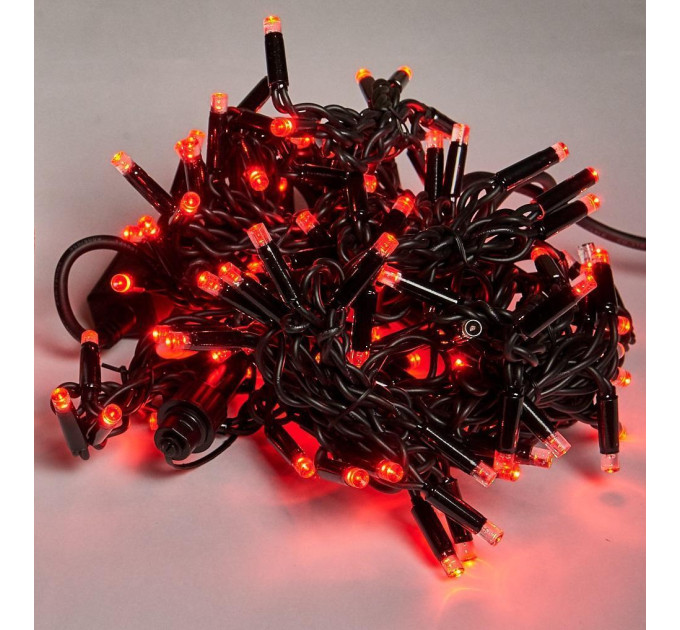 гірлянда зовн DELUX ICICLE 108LED 2x1m 27flash крас/чор IP44 - (90012944)
