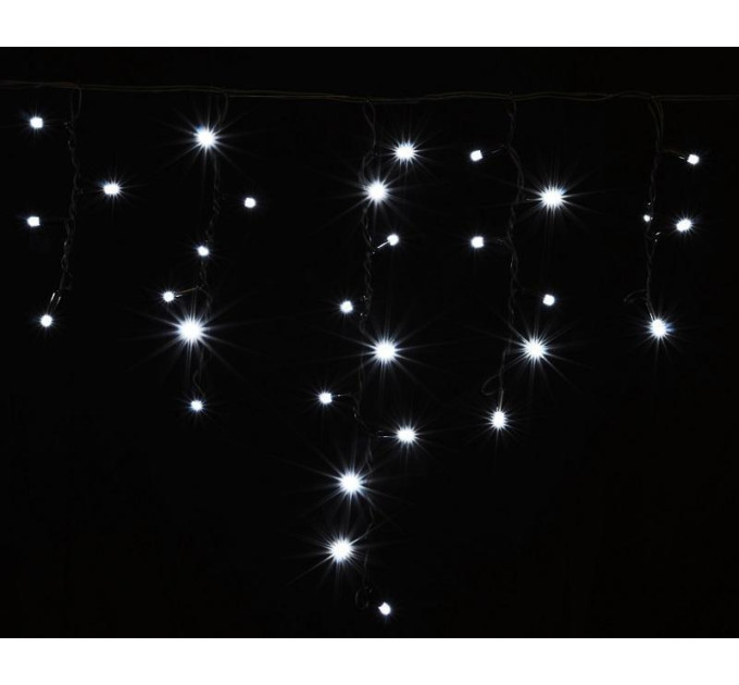 гірлянда зовн DELUX ICICLE 108LED 2x1m 27flash біл/чор IP44 - (90012940)