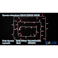 гірлянда зовн DELUX STRING 100LED 10m 20flash черв/біл IP44 - (90012972)