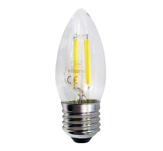 Лампа світлодіодна Ledisone C37 6W E27 4000K VITOONE ( 1516090 )