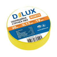 ізострічка DELUX ПВХ 20 м. жовта