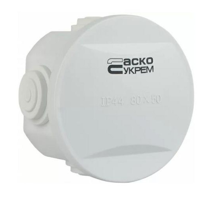 Коробка розподільча АСКО 80x50 біла IP44 ( A0150170016 )