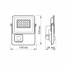 LED прожектор VIDEX F2e 10W 5000K з датчиком руху та освітленості VL-F2e105W-S - 480437