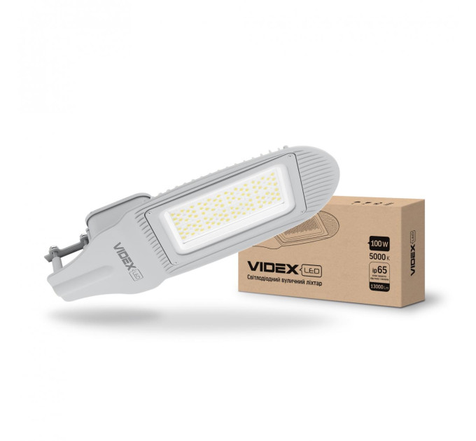 LED вуличний ліхтар VIDEX 100W 5000K Сірий