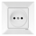 Розетка VI-KO Meridian біла 1-на без заземлення (90970007-WH)