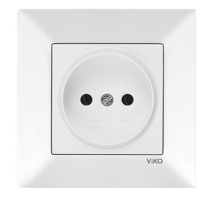 Розетка VI-KO Meridian біла 1-на без заземлення (90970007-WH)