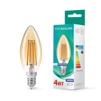 LED лампа TITANUM Filament C37 4W E14 2200K бронза TLFC3704142A - 298658