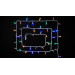 Гірлянда зовнішня DELUX STRING 100 LED 10m (2x5m) мульти/білий IP44 EN