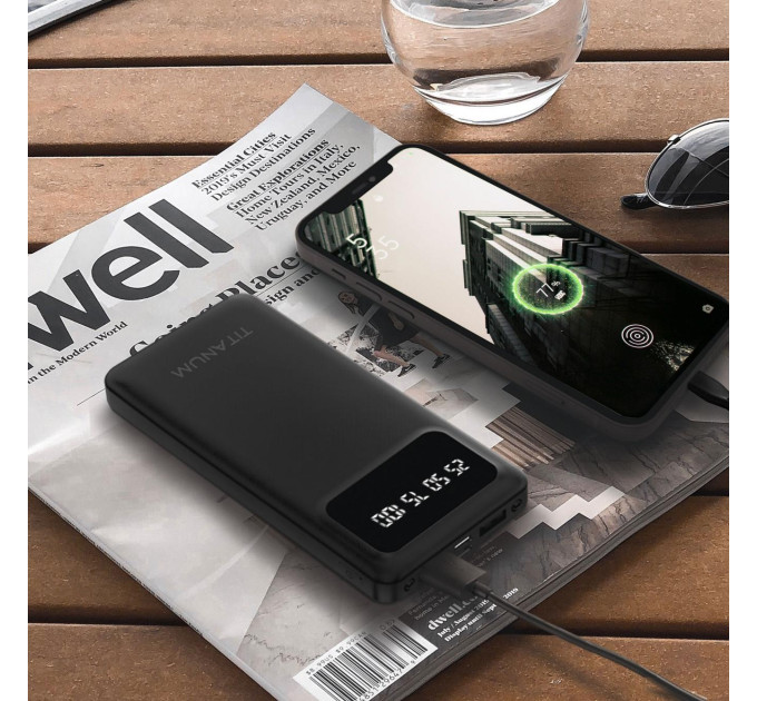 Повербанк 10000mAh TITANUM OL21 Black TPB-OL21-B - 484145