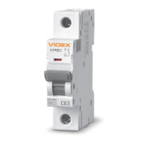 Автоматичний вимикач RS6 1п 63А 6кА С VIDEX RESIST VF-RS6-AV1C63 - 481441