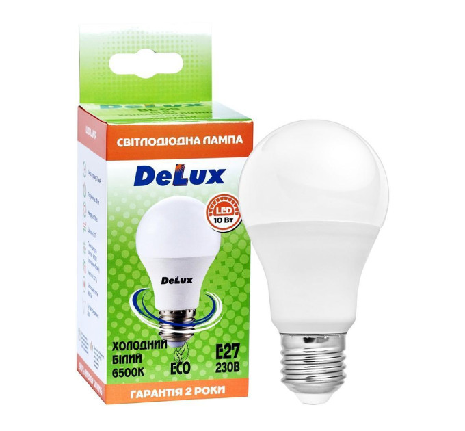 лампа світлодіодна DELUX BL60 10Вт 6500K Е27 холодний білий