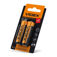 Батарейка сольова Videx R6P/AA 2шт SMALL BLISTER R6P/AA 2pcs SB - 290928