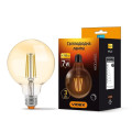 LED лампа VIDEX Filament G95FAD 7W E27 2200K дімерна бронза VL-G95FAD-07272 - 293813