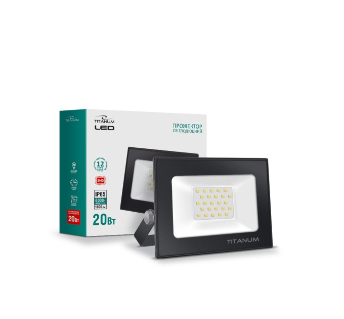 LED прожектор TITANUM TLF206 20W 6500K TLF206 - 293936