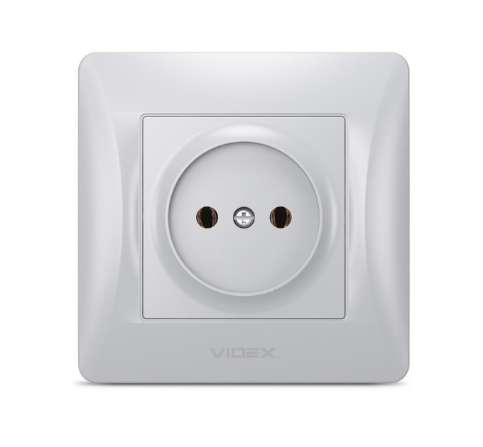 Розетка одинарна срібний шовк VIDEX BINERA VF-BNSK1-SS - 297002