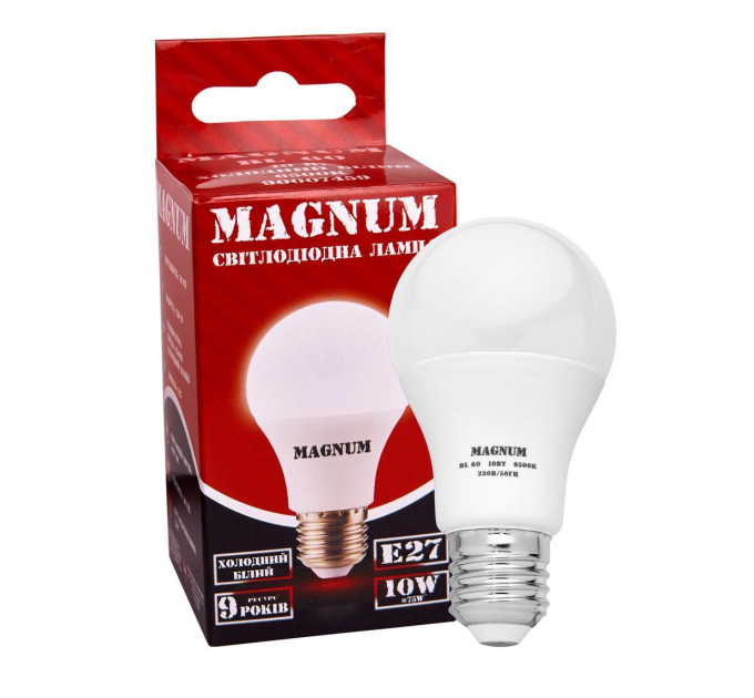 Лампа світлодіодна MAGNUM BL 60 10 Вт 6500K 220В E27