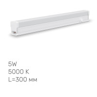 LED свiтильник лiнiйний Т5 TITANUM 5W 0.3М 5000K TL-T5-05035 - 480536