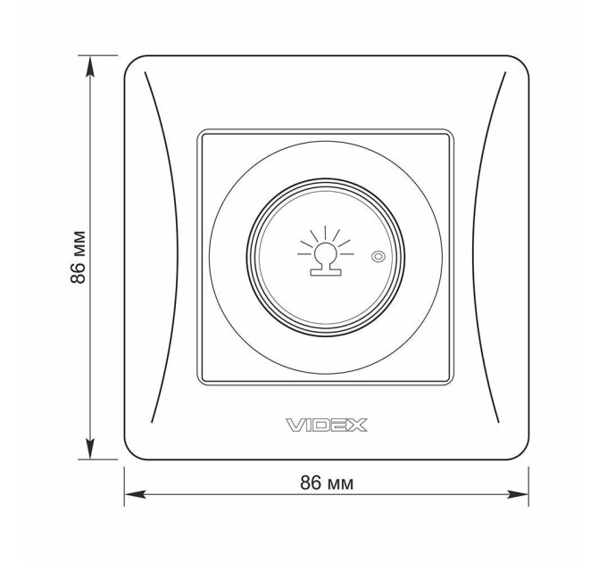 Димер 600Вт білий VIDEX BINERA VF-BNDM600-W - 295091