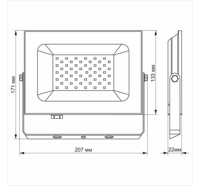 LED прожектор TITANUM TLF506 50W 6500K TLF506 - 296289