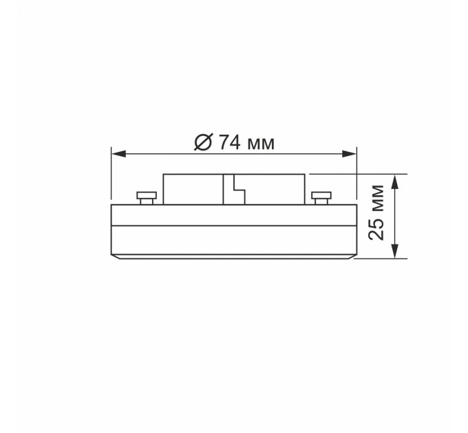 LED лампа VIDEX GX53 12W 4100K 220V VL-GX53-12534 - 484800