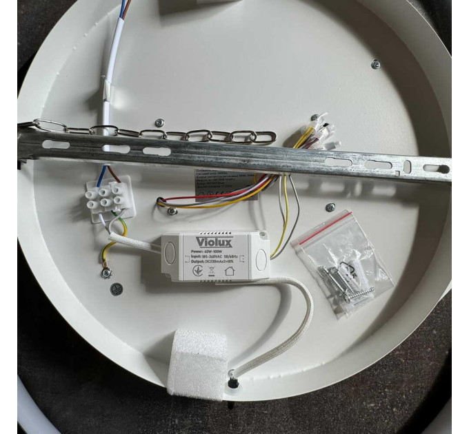 Світильник LED smart FORSAGE+пульт круг 100W 3000-5000K IP20 чорний ( 220765 )