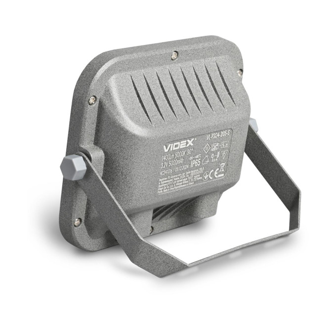 LED прожектор автономний VIDEX VL-FSO4-205-S 1400Lm 5000K VL-FSO4-205-S - 486927