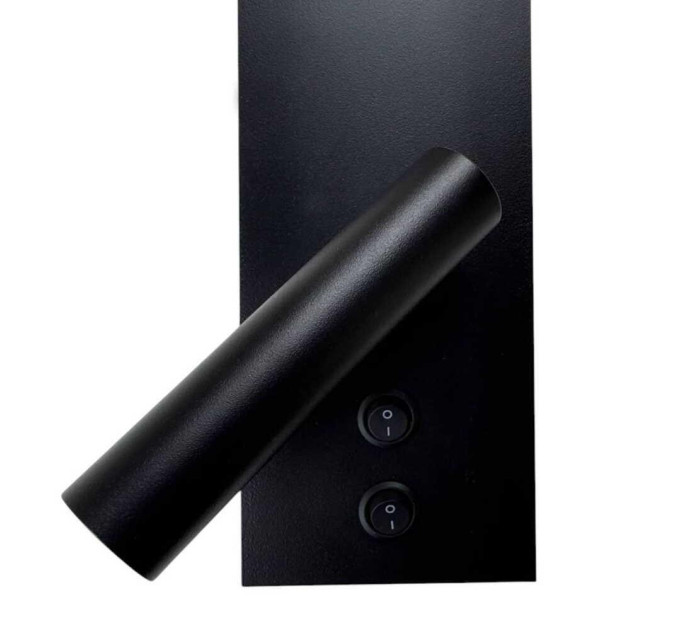 Світильник настінний Violux BITRIX-W USB 15W 3000/4200/6000K 865Lm IP20 чорний ( 553105 )