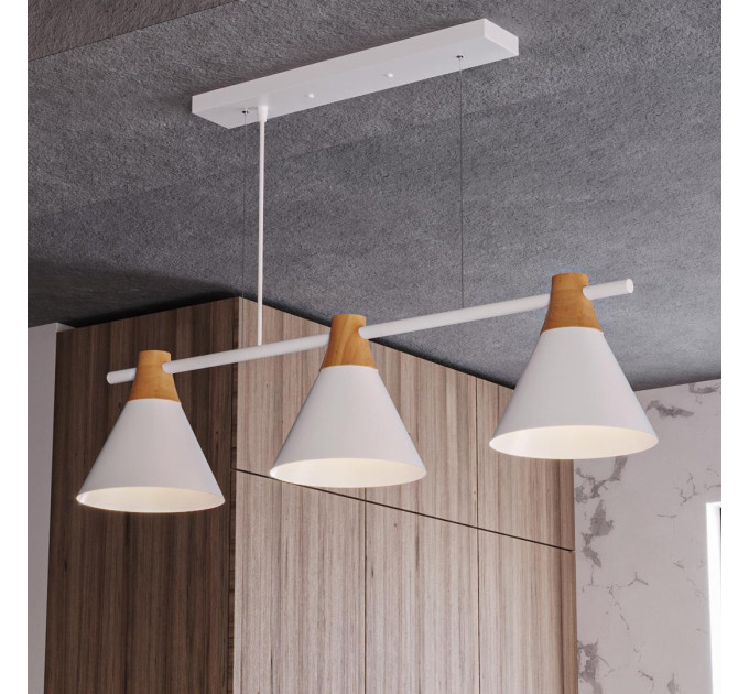 Світильник HOPFEN LOFT CN 3 WH (E27, max 3 x 40W)