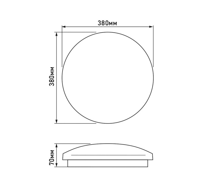 LED світильник настінно-стельовий TITANUM 48W 5000K Зоряне небо TLCL-485S - 486958