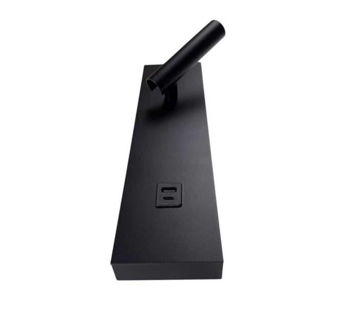 Світильник настінний Violux BITRIX-W USB 15W 3000/4200/6000K 865Lm IP20 чорний ( 553105 )