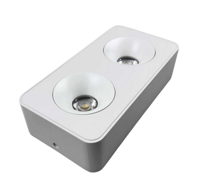 Світильник точковий накладний SIDNEY-2L 20W 4000K IP20 білий Violux ( 330461 )