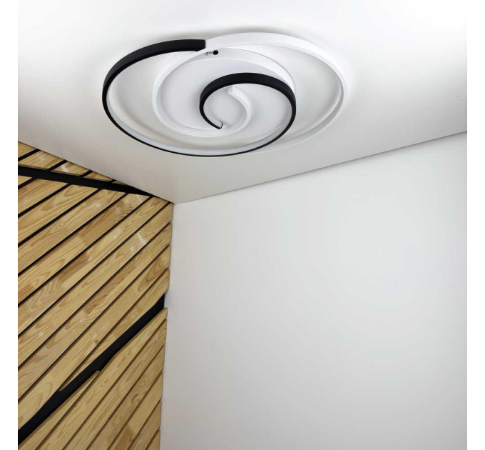 Світильник LED smart FORSAGE+пульт круг 100W 3000-5000K IP20 чорний ( 220765 )