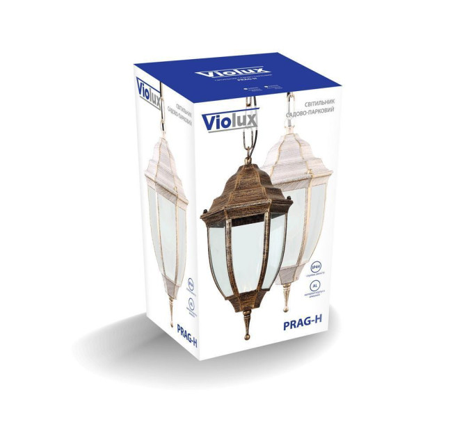 Світильник садово-парковий Violux Prag-H антична бронза 60W Е27 IP44 ( 500030 )
