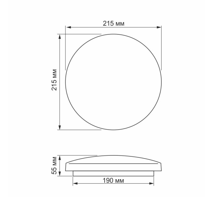 LED світильник настінно-стельовий TITANUM 12W 5000K Матовий TLCL-125M - 481762