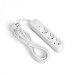 Мережевий подовжувач VIDEX ONCORD з/з 3п 3м (3x1.5мм) з кнопкою White VF-PD33G-W - 484886