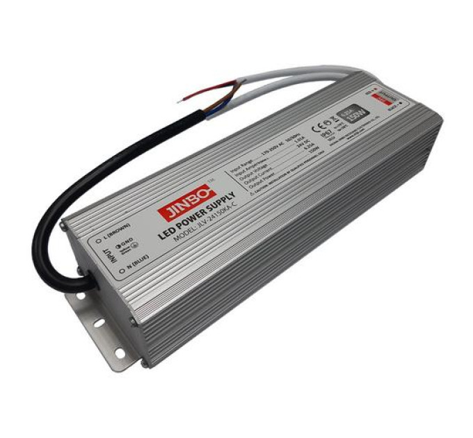 Блок живлення JINBO 150 Вт 220В AC/24В DC IP67 довгий ( JLV-24150KA-L )