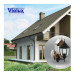 Світильник садово-парковий Violux Prag-D античний білий 60W Е27 IP44 ( 500010 )