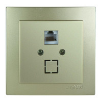 Розетка Nilson Touran золото комп'ютерна CAT5e RJ45 ( 24151044 )