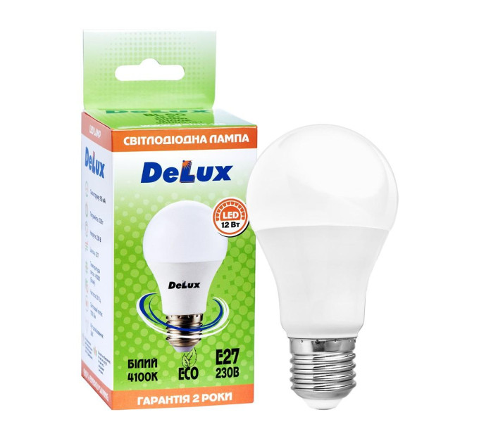 лампа світлодіодна DELUX BL60 12Вт 4100K Е27 білий
