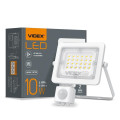 LED прожектор VIDEX F2e 10W 5000K з датчиком руху та освітленості VL-F2e105W-S - 480437
