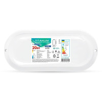 LED світильник вологозахищений овальний TITANUM 20W 6500K TL-BHO-206 TL-BHO-206 - 481649